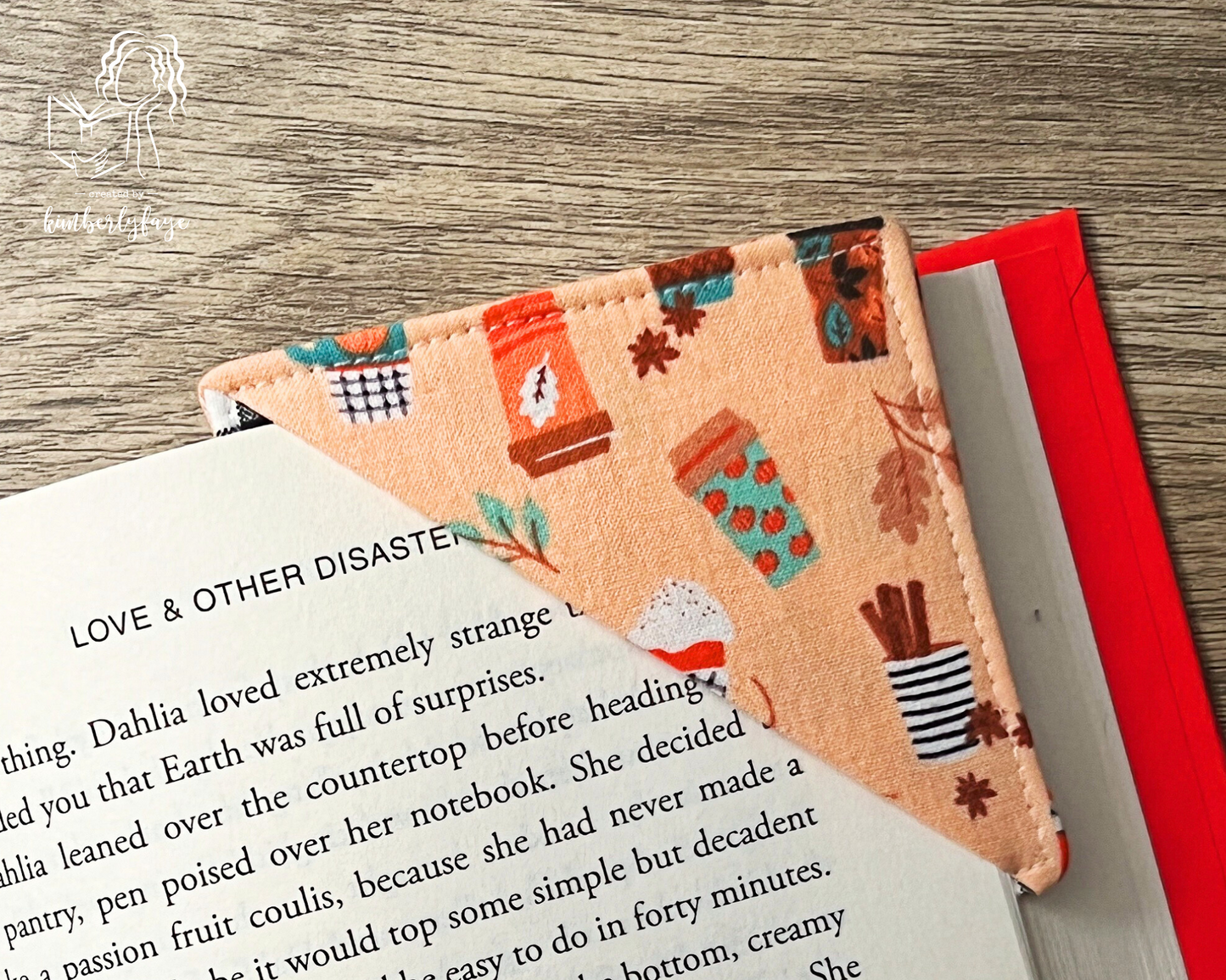 Fall/Autumn Collection -- Handmade Fabric Corner Bookmarks