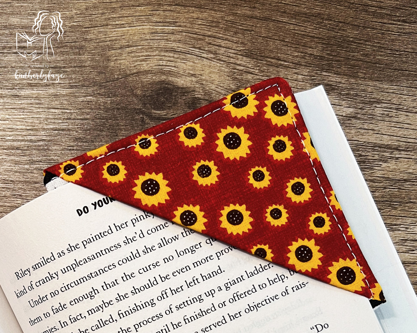 Fall/Autumn Collection -- Handmade Fabric Corner Bookmarks