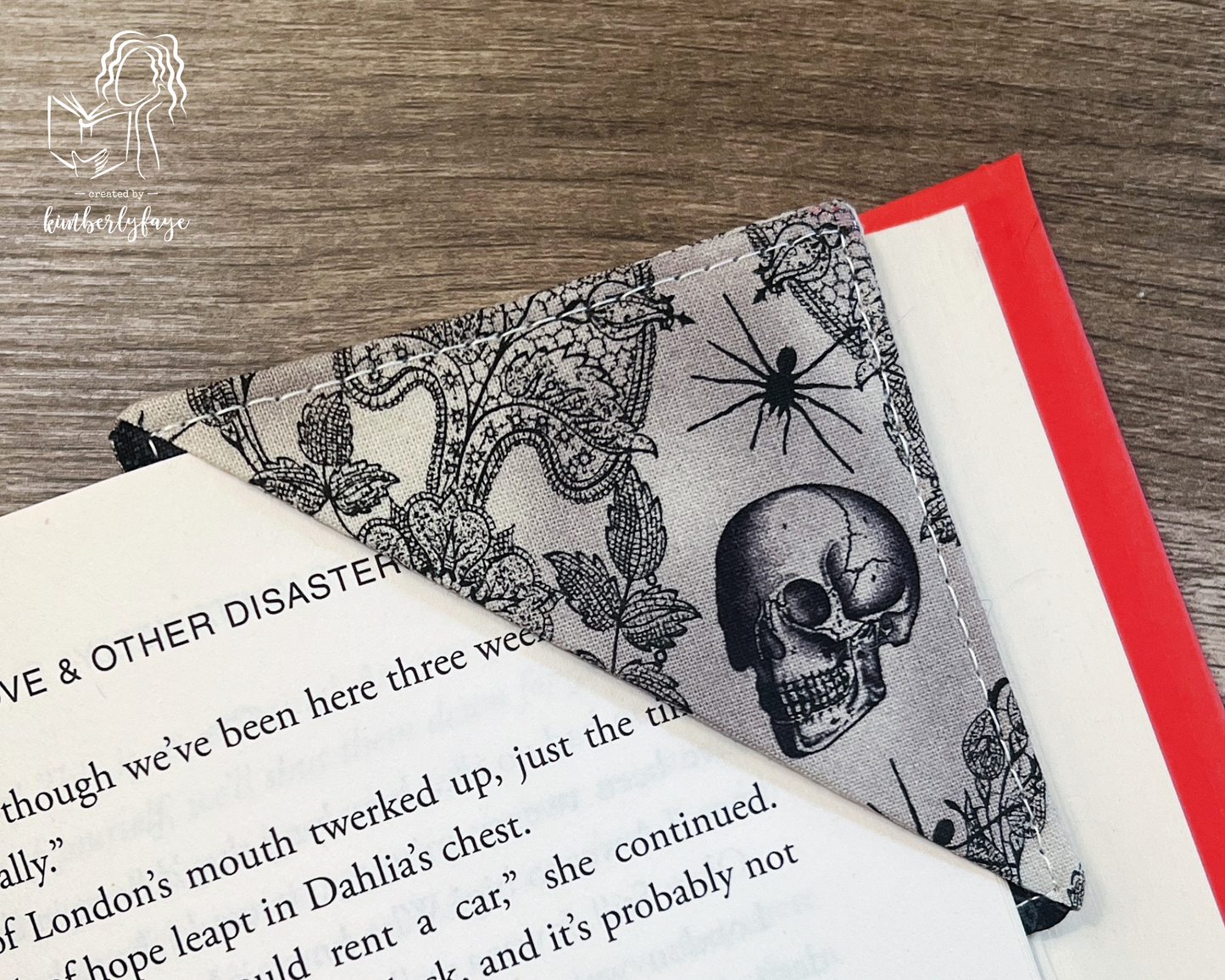 Halloween Collection -- Handmade Fabric Corner Bookmarks