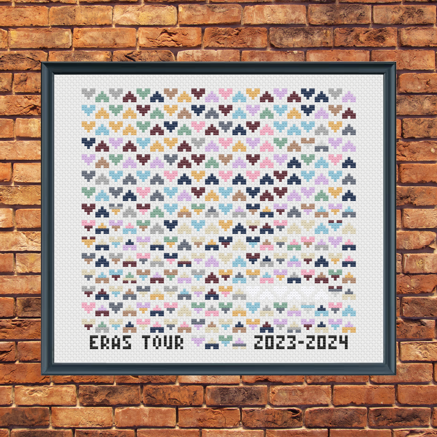 Eras Tour Cross Stitch Pattern – Surprise Songs Tracker – Taylor Swift Acoustic Set – Instant PDF Download