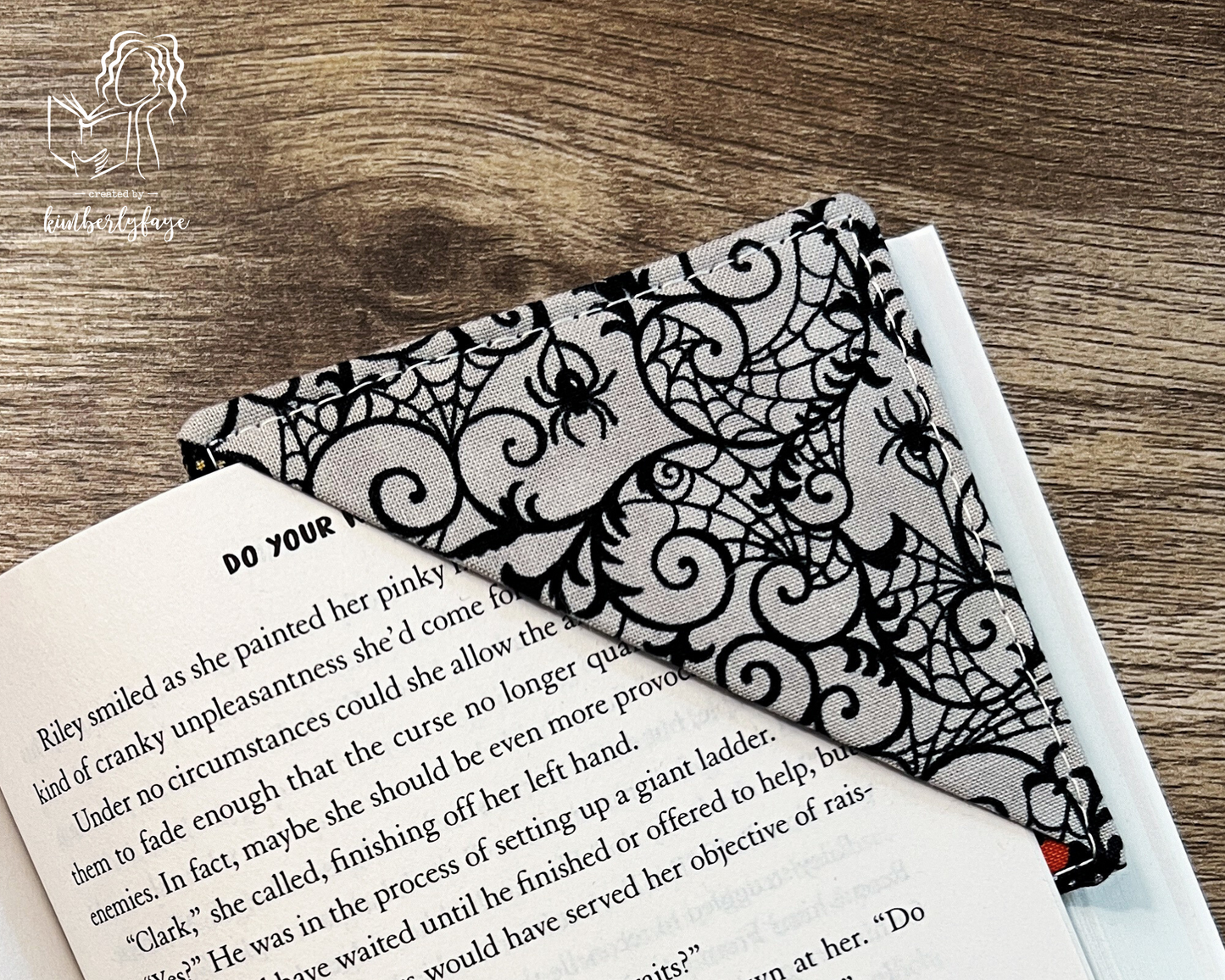 Halloween Collection -- Handmade Fabric Corner Bookmarks