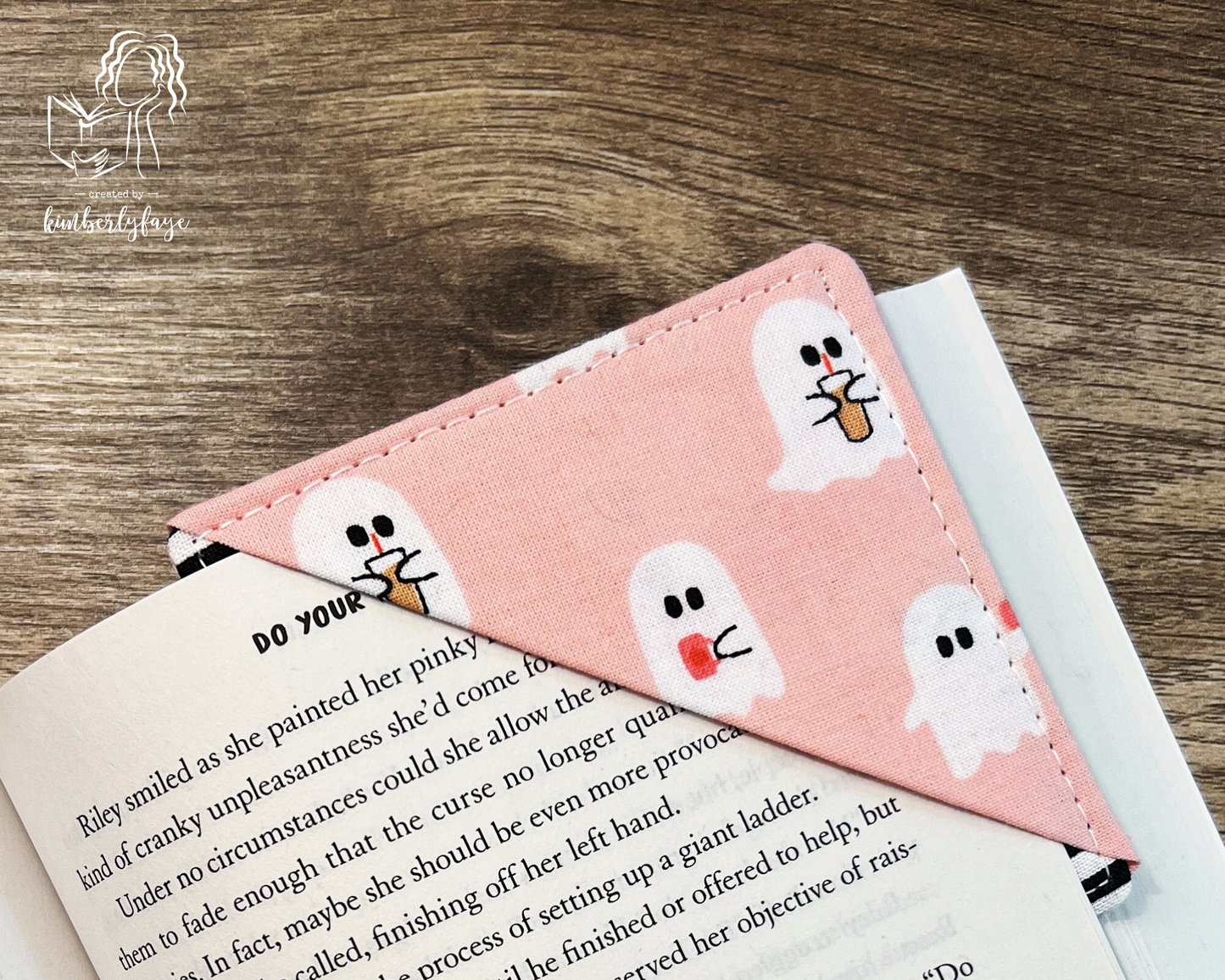 Halloween Collection -- Handmade Fabric Corner Bookmarks
