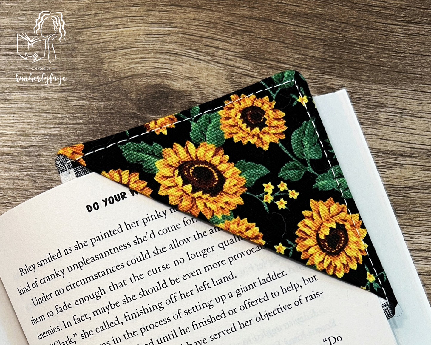 Fall/Autumn Collection -- Handmade Fabric Corner Bookmarks