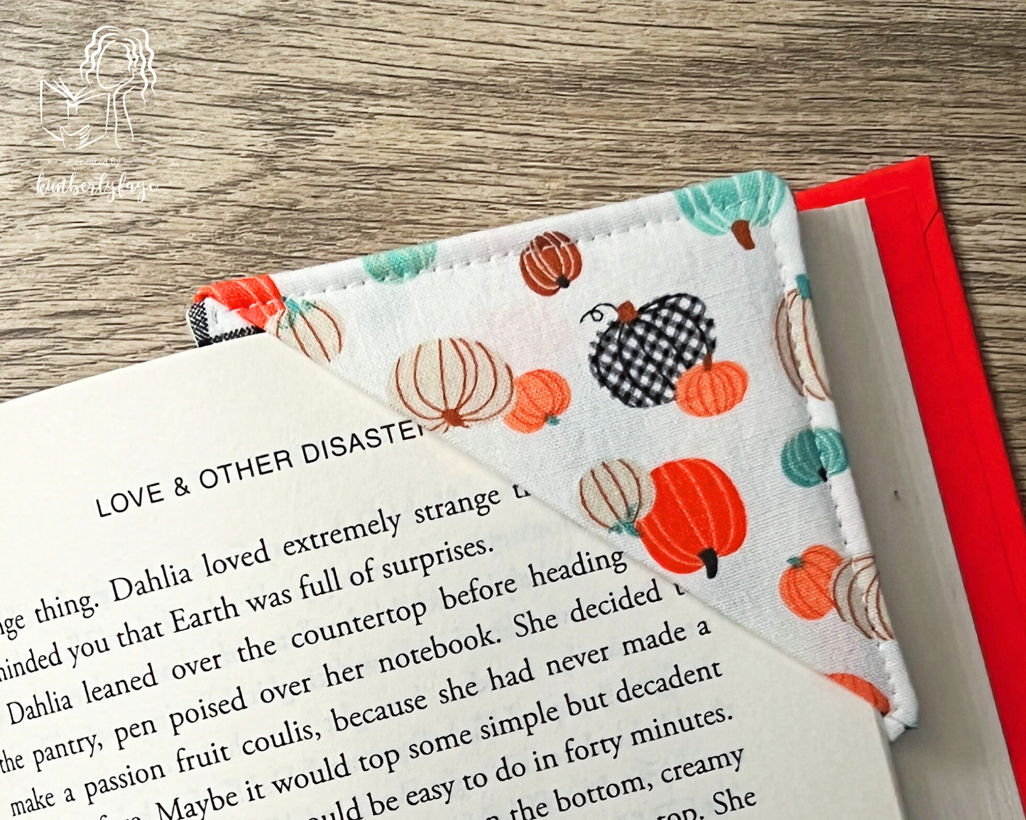Fall/Autumn Collection -- Handmade Fabric Corner Bookmarks