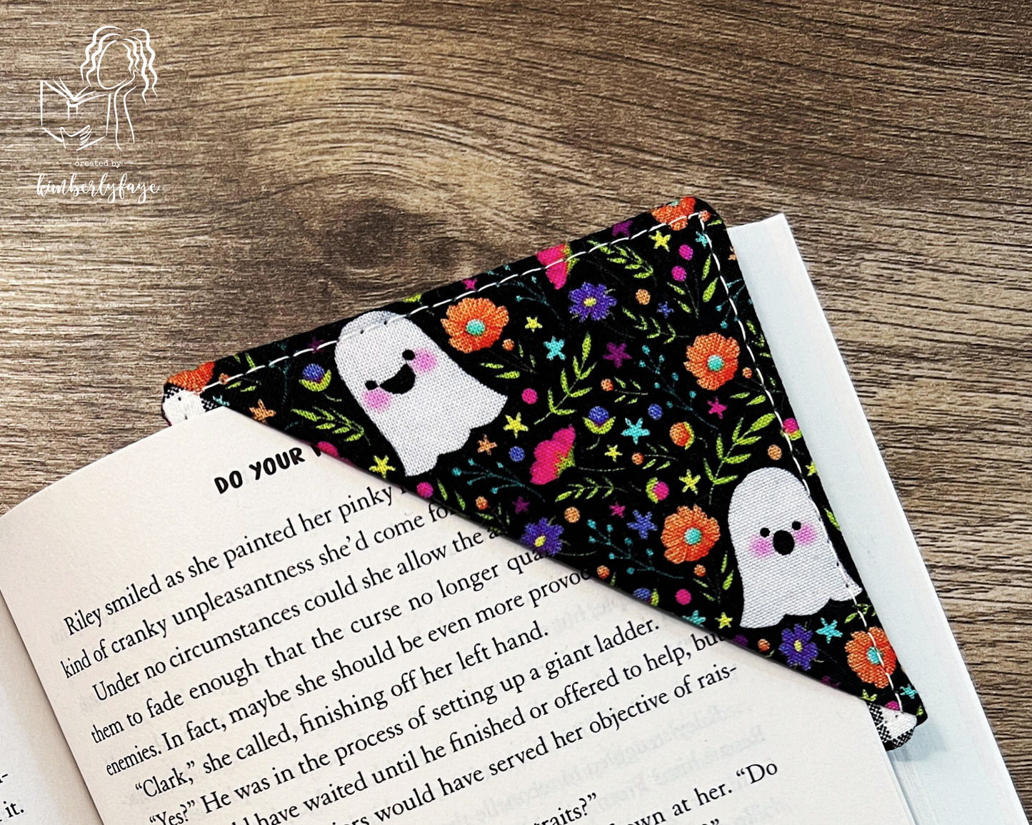 Halloween Collection -- Handmade Fabric Corner Bookmarks