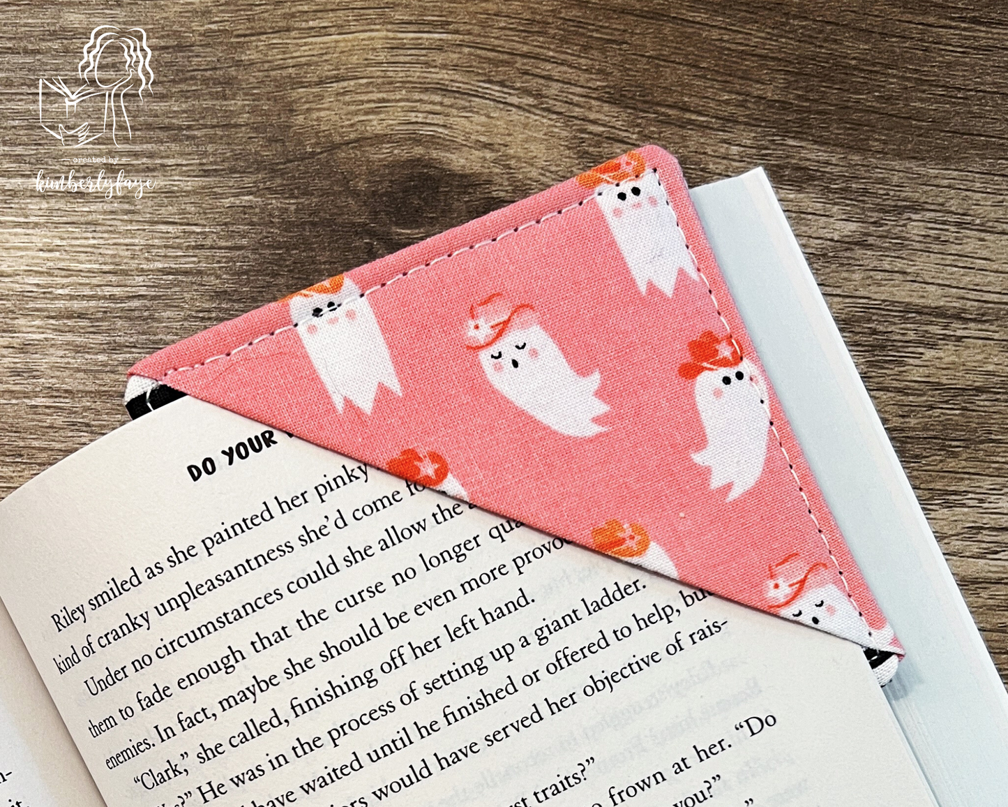 Halloween Collection -- Handmade Fabric Corner Bookmarks