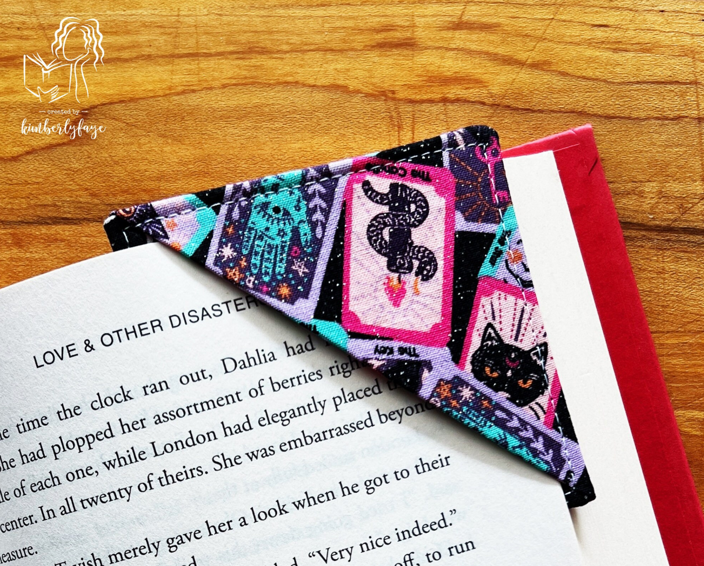 Halloween Collection -- Handmade Fabric Corner Bookmarks