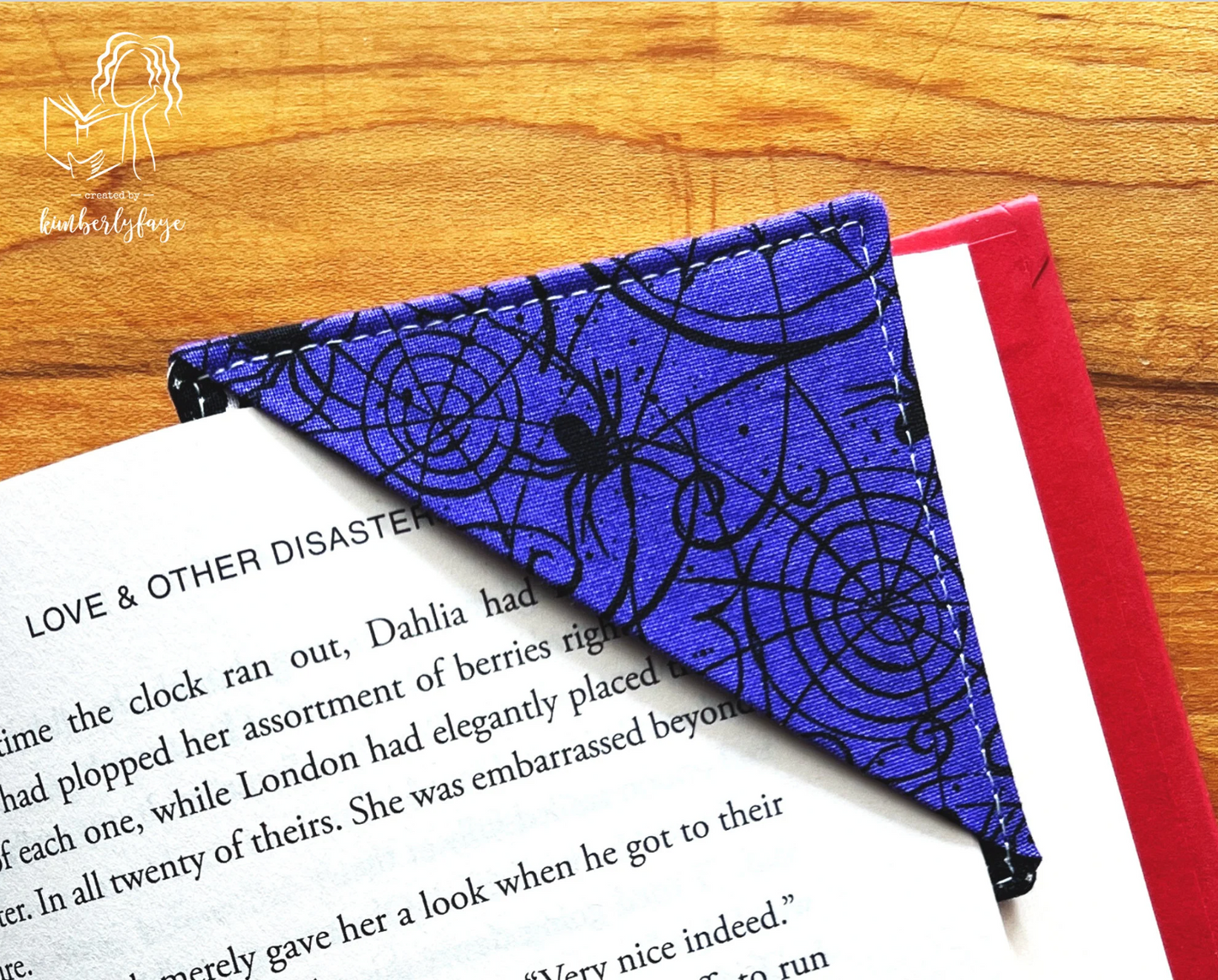 Halloween Collection -- Handmade Fabric Corner Bookmarks