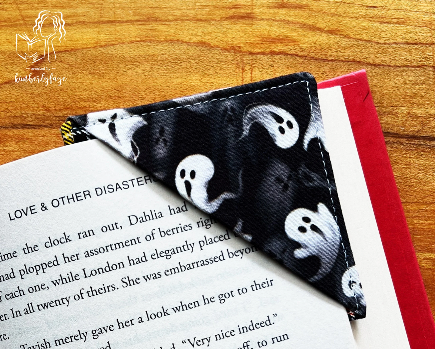 Halloween Collection -- Handmade Fabric Corner Bookmarks